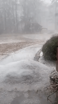 Intense Storm Blankets Part of Texas in Hail Amid Thunderstorm Warnings