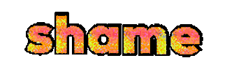 Thats A Shame Sticker by Alissandra