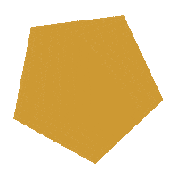 Lekkerplakkerig geel lekkerplakkerig vijfhoek lekkerplakkeriglogo Sticker