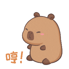 Angry Capybara Sticker