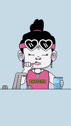 Zhotcita brushing teeth vrs Zhot jr