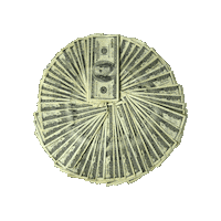 Money Spin Sticker by Kushy Dreams