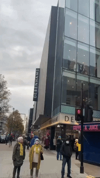 People Gather at London Department Store as Lockdown Eases Across England