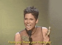 Halle Berry Thank You GIF by The Academy Awards