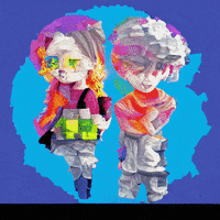 areasontofeel couple world chibi cheeky GIF