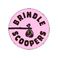 brindlescoopers brindle scooper brindle scoopers pet waste removal Sticker