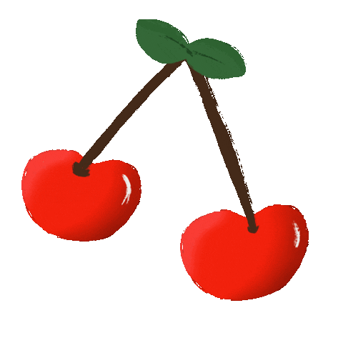 Cherry Tree Fruit Sticker by Demic