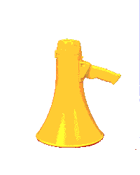 GlowChurch yellow spin glow announcement Sticker