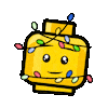 LEGOUA_OFFICIAL reaction christmas holiday lights Sticker