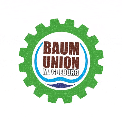 BaumUnionMagdeburgGmbH giphygifmaker logo fallen baum GIF