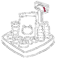 Cat Food Lalaa Sticker