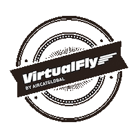VirtualFly fly simulator dealer aircatglobal Sticker