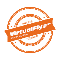 VirtualFly fly simulator dealer aircatglobal Sticker