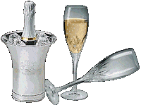 champagne Sticker