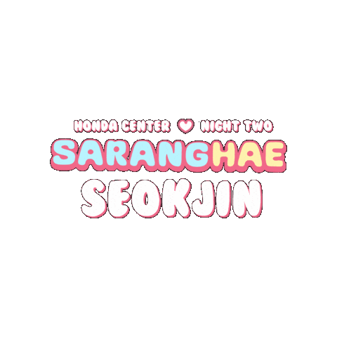 Jin Bts Sticker by Honda Center