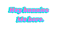 Hey Hunnies Me Here Sticker by Libbie Higgins