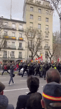 Police Clash With Hundreds of Protesting Farmers in Madrid