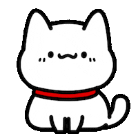 Happy White Cat Sticker by Lord Tofu Animation