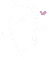 Happy White Dog Sticker