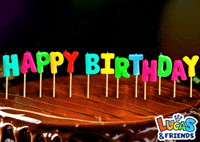 Excited Happy Birthday GIF by Lucas and Friends by RV AppStudios