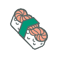 Sushi Knitting Sticker by Nerd Bird Makery