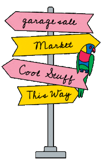 Sign Sticker by Garage Sale Trail