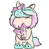 Tired Guten Morgen Sticker by Einhorn Mina