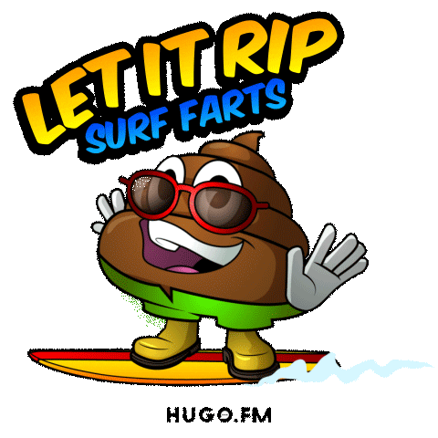 Summer Farting Sticker by Hugo.fm
