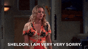 Im Sorry Season 2 GIF by The Big Bang Theory