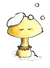 Snow Mushroom Sticker by Linouspots