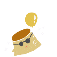 ぷりん 風船 Sticker