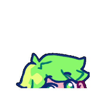 polygonalmind giphygifmaker chibi shy verguenza Sticker