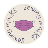 Mask Sew Sticker