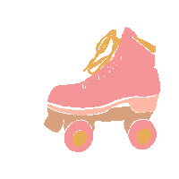 Brodi-Rose illustration skater derby roller derby Sticker