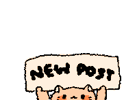 Cat New Post Sticker