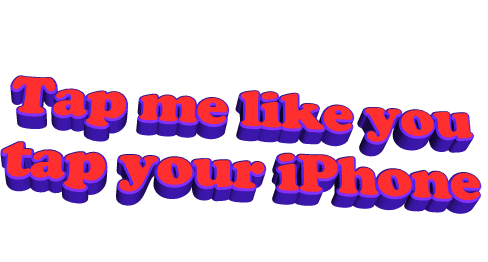 iphone wow Sticker by AnimatedText