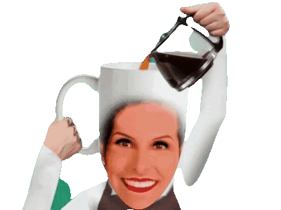 Cafe Coffe Sticker by HUMORTVDIAMONDTEEN