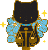 Zodiac Sign Cat Sticker by shourimajo