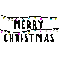 Glow Merry Christmas Sticker