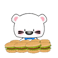 Happy Burger Sticker by UpStudiosWorld