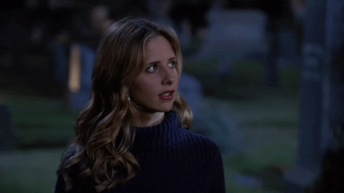 MaskVsMask giphyupload buffy the vampire slayer sarah michelle gellar buffy summers GIF