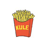 French Fries Eating Sticker by kule