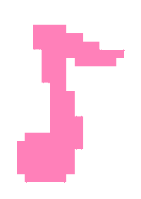 Music Note Pixel Sticker