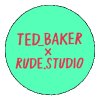 Rudetest2 Sticker by Ted Baker
