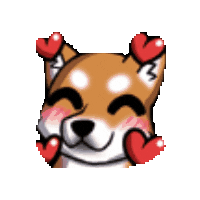 PfalzDJs love shiba shibainu pfalzdjs Sticker
