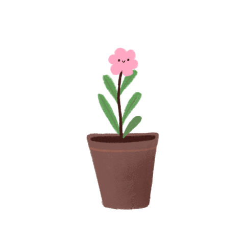 notienatsu pink flower pink flower cute flower Sticker