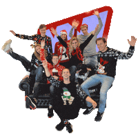 Webtraders kerstmis webtraders team traders kersthelden Sticker