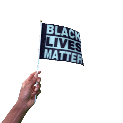 Black Lives Matter Flag Sticker by Hello All