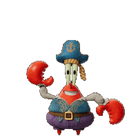 Happy Mr Krabs Sticker by The SpongeBob Movie: Search for SquarePants