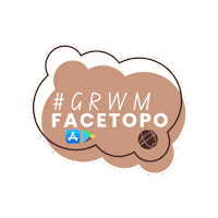 Facetopo beauty makeup alberta grwm Sticker